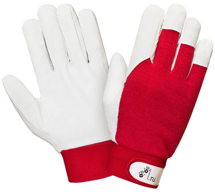Кожаные комбинированные на велкро 2Hands 0755 (0255)