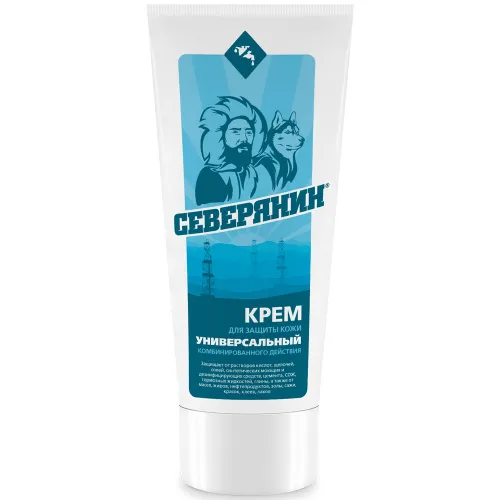 Северянин крем для защиты кожи рук универсальный комбинированного действия, ламинат с крышкой флип-топ 100 мл.