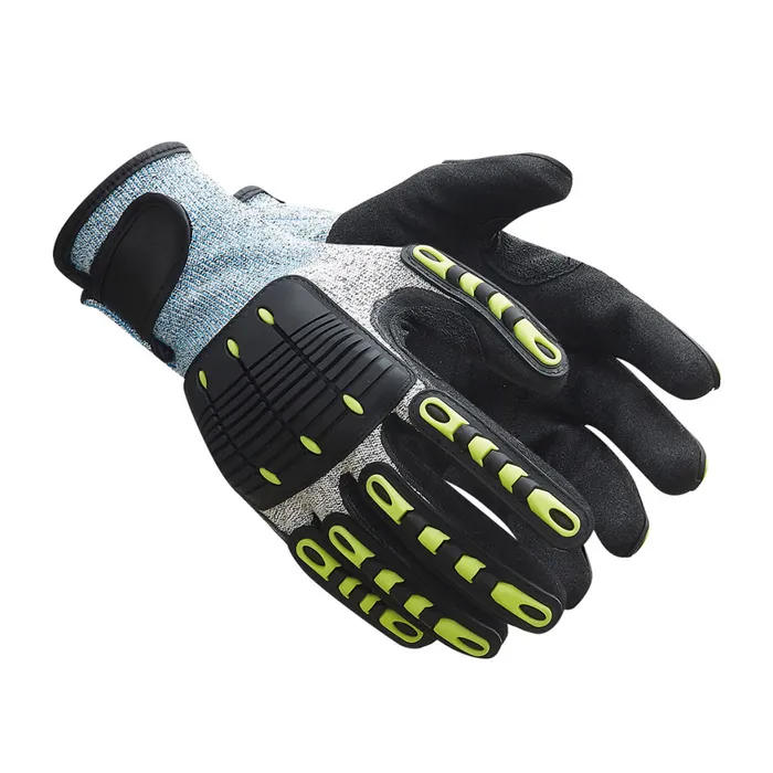 Перчатки противопорезные «Excavator» с нитриловым покрытием и противоударными вставками