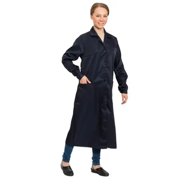 Халат женский для защиты от кислот (К80Щ40, 100% п/э, пл. 240 г/м2)