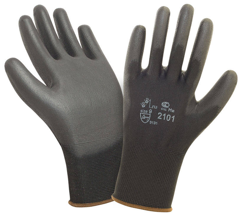 Перчатки 2Hands Air 2101BLK черные нейлон с полиуретаном