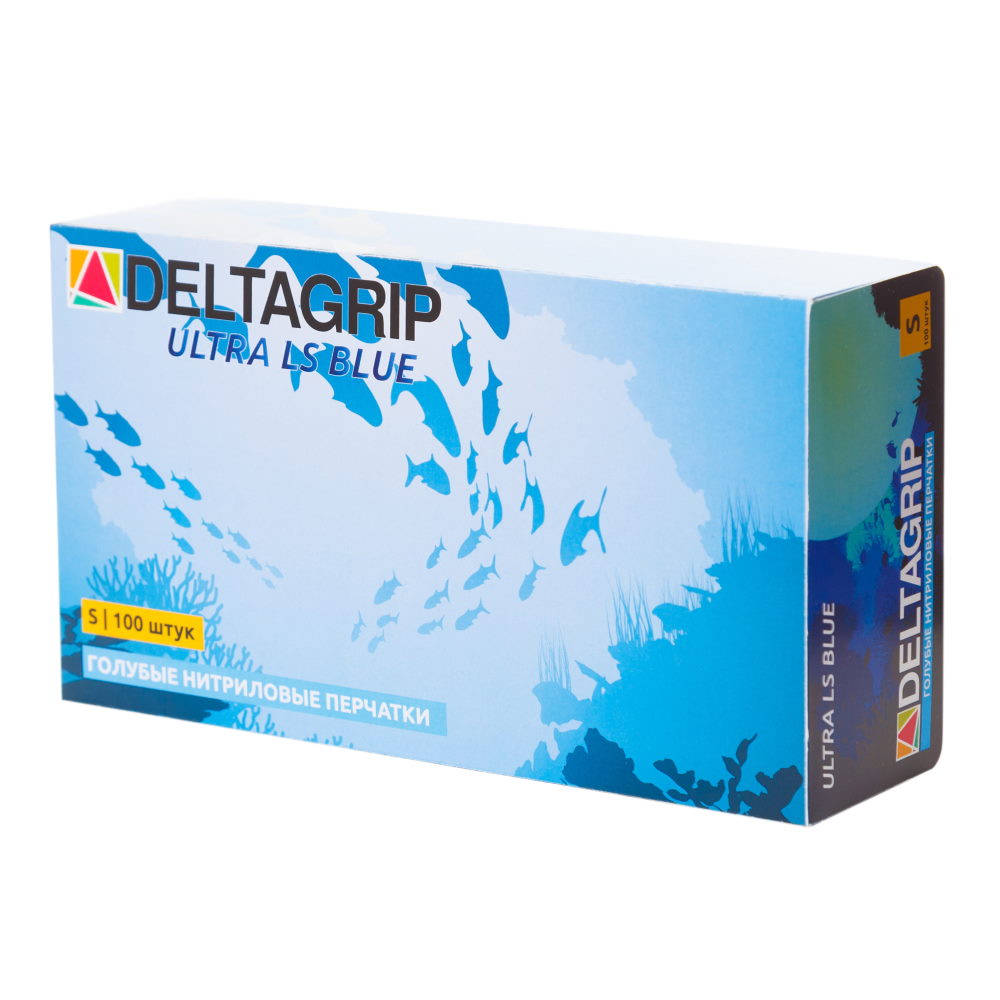 Deltagrip Ultra LS синие нитриловые мультифункциональные перчатки